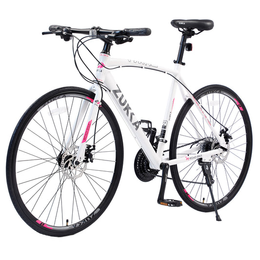NEW 24" Speed Hybrid bike Disc Brake 700C Road Bike For men women's City Bicycle