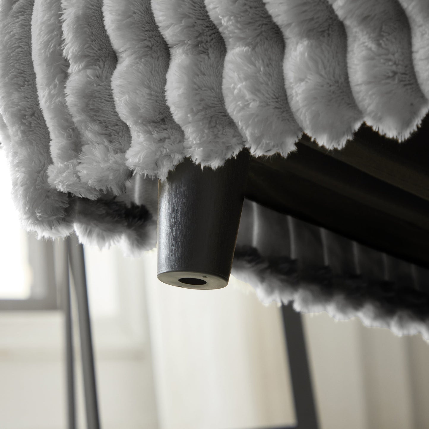 NEW 102.4' Grey Corduroy 4-Seat Comfy Upholstered Modern Plush Sofa