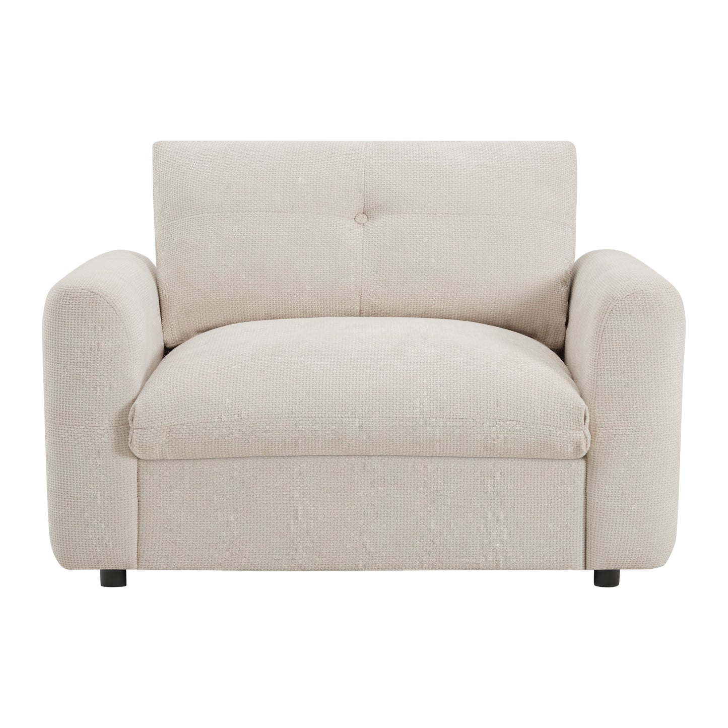 NEW 42*33' Single Sofa, Armchair with Wide Seat, Dual-port Charger, Pull-line & Tufted Design, High-density Foam, Suitable for Living Room & Apartment, Chenille, 2 Colors