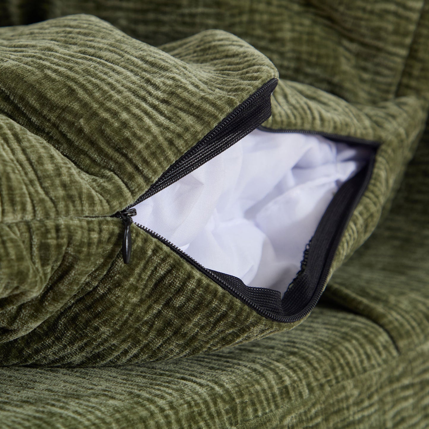 NEW Single Chair Sofa Lounge Chair With Backrest Fully Compressed Sofa Suitable For Living Room, Bedroom, Polyester,GREEN