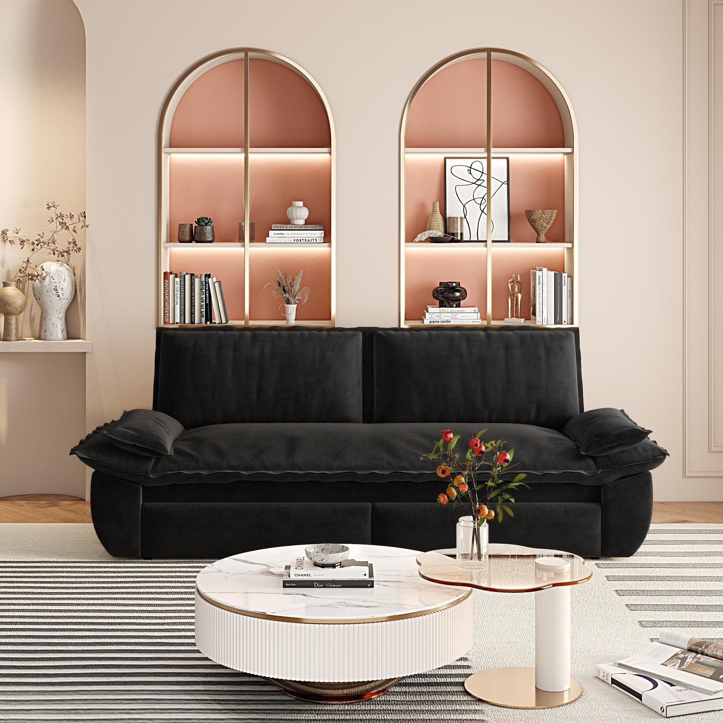 NEW Queen Pull Out Sofa Bed, 3-in-1 Convertible Sleeper Sofa