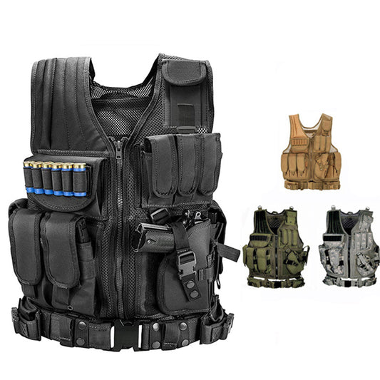 NEW Tactical Vest Military Combat Army Armor Molle Airsoft Plate Carrier Swat Outdoor Hunting Fishing CS Training Vest