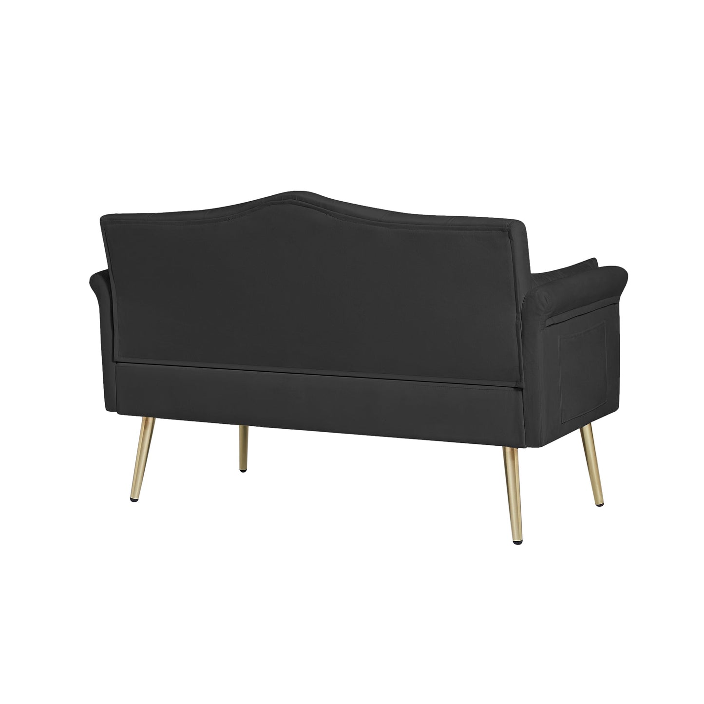 NEW BLACK  2 SEATER SOFA