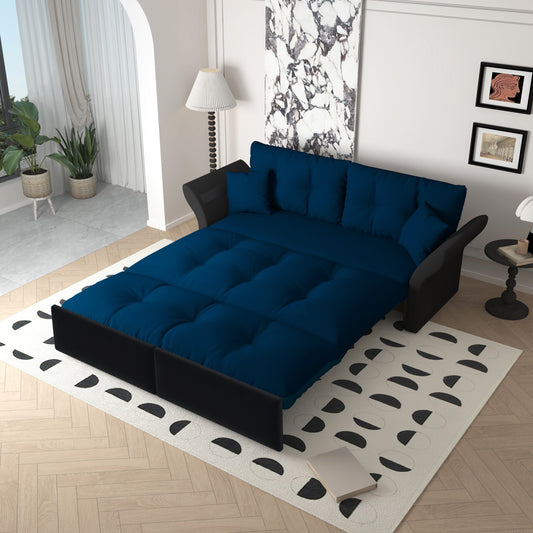 New Queen Pull Out Sofa Bed, 3-in-1 Convertible Sleeper