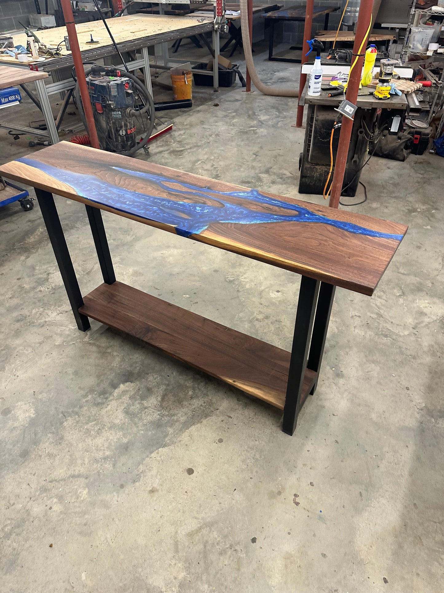 NEW Walnut river console/sofa table