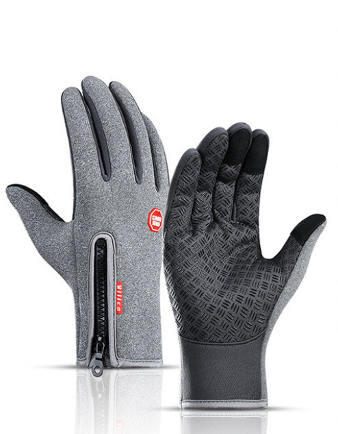 New Winter Gloves Touch Screen Riding Motorcycle Sliding Waterproof Sports Gloves With Fleece