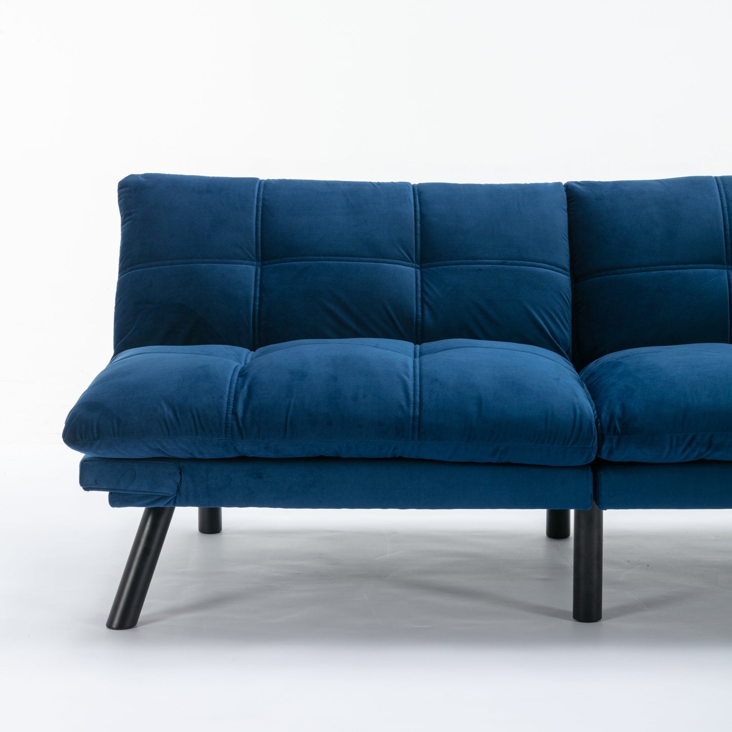 NEW Navy Blue Convertible Folding Modern Sofa Bed