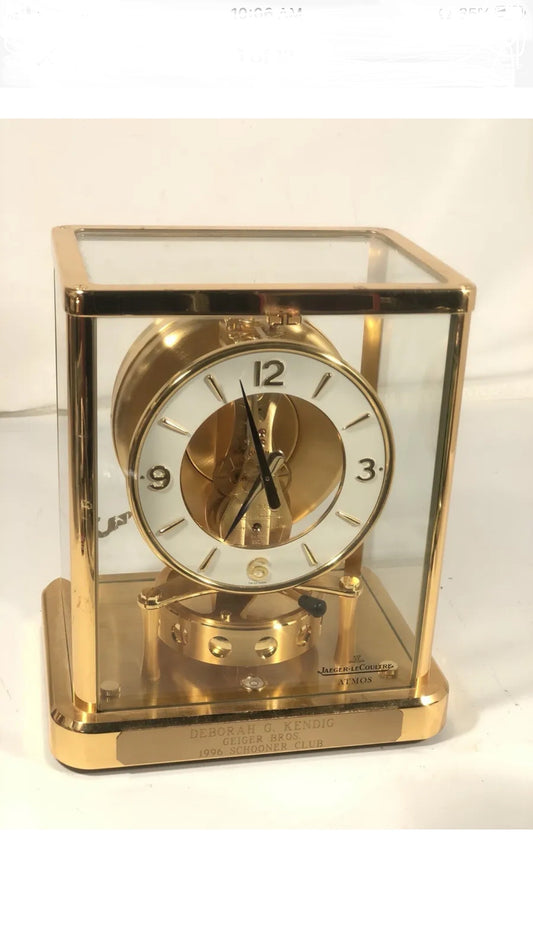 Vintage Jaeger LeCoultre Atmos 13 Jewels Mantle Clock