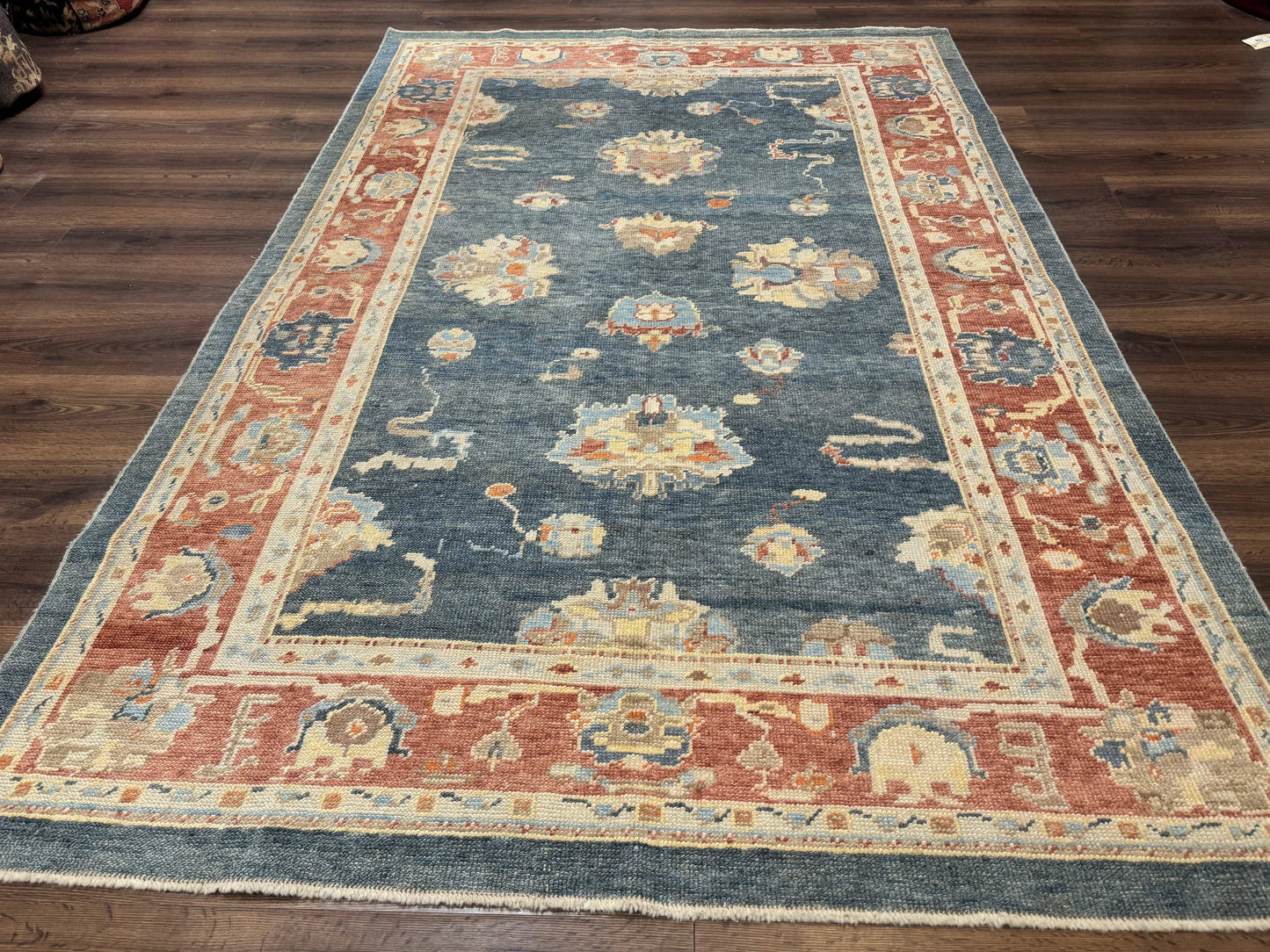 USED Turkish Oushak Rug 6x9, Sultanabad Carpet, Medium Size Oriental Rug