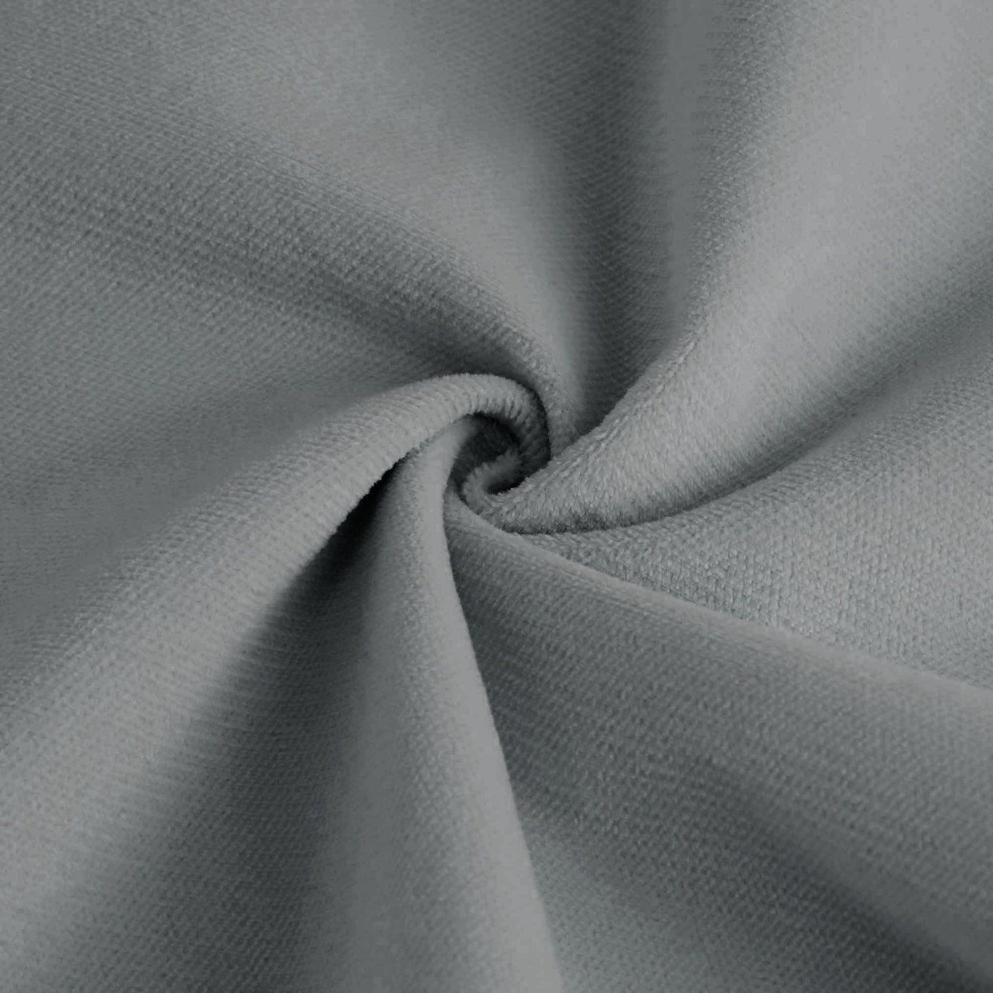 NEW Modern Grey Velvet Two-Seater Sofa with Ottoman and Round Bolster Armrests L Shape