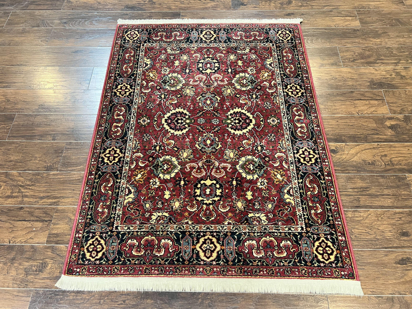 USED Karastan Rug 4x6, Williamsburg Herati #558, Wool Karastan Carpet, Vintage Karastan Persian Area Rug, Wool Pile