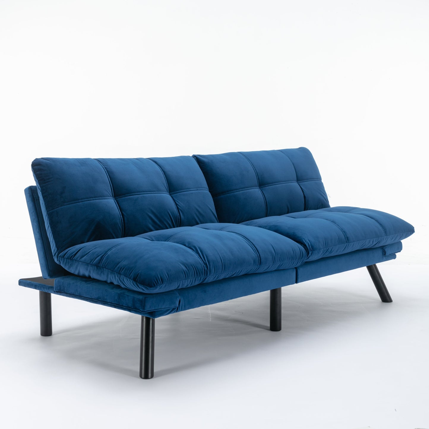 NEW Navy Blue Convertible Folding Modern Sofa Bed