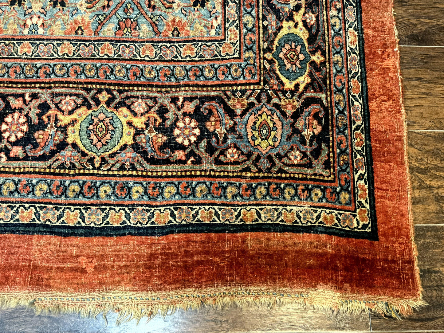 USED Antique Persian Bijar Rug 7x15