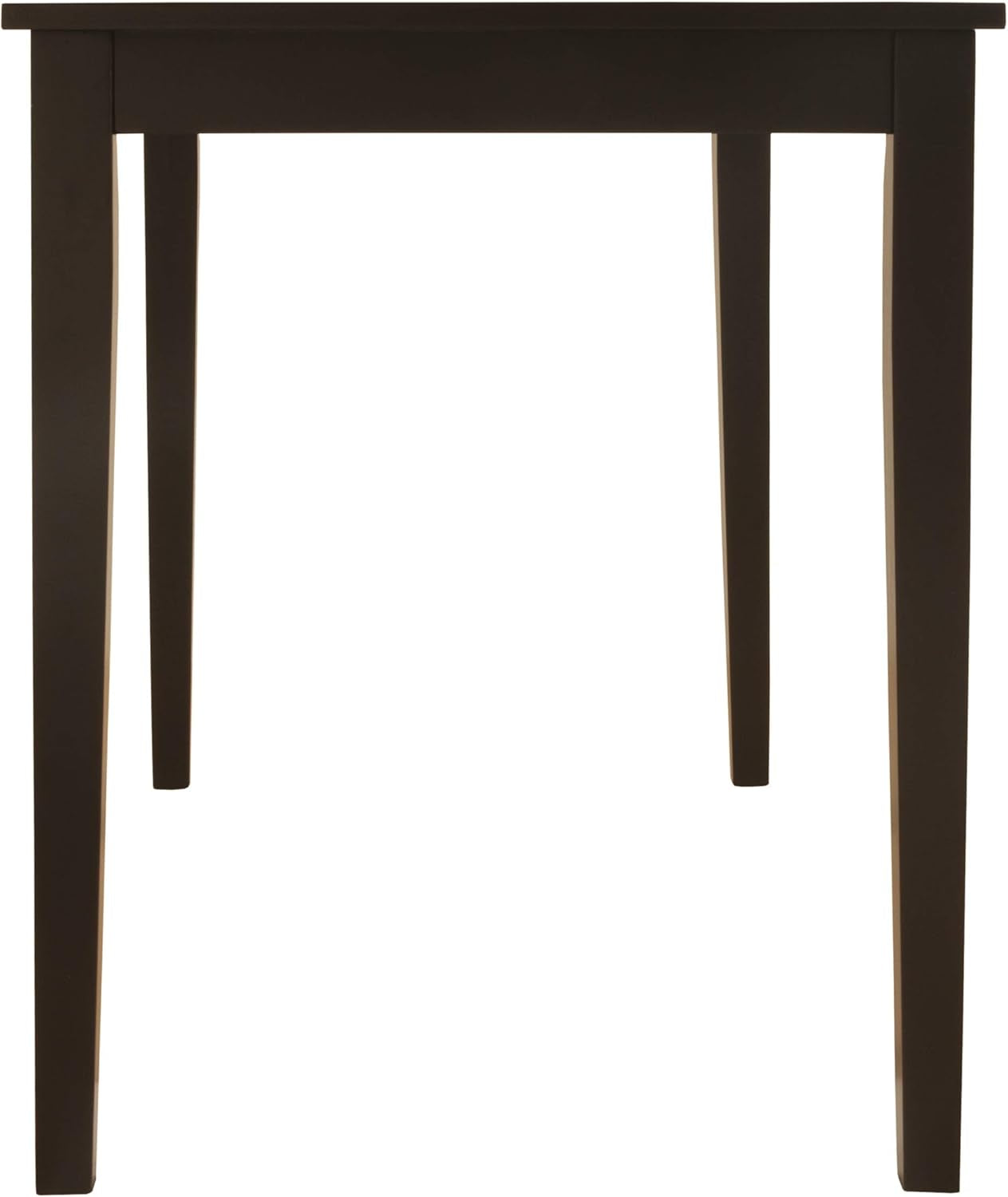 NEW Kimonte Black Dining Room Table Rectangular Contemporary