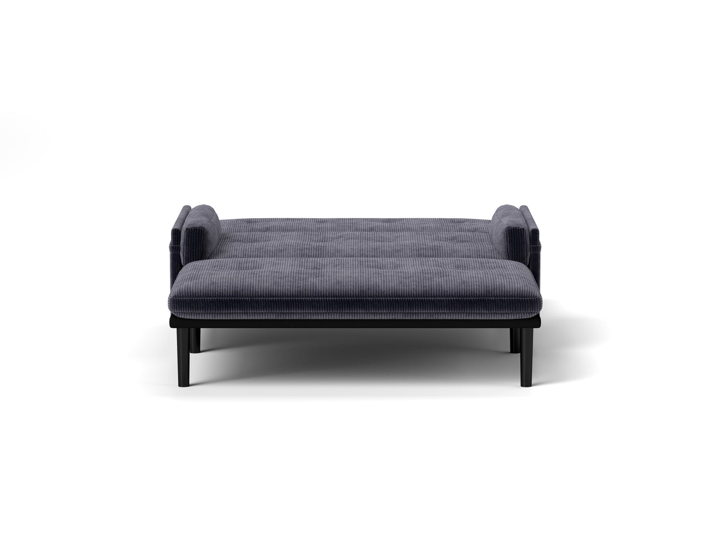 NEW Grey Velvet Loveseat Sofa Bed Lounge Couch