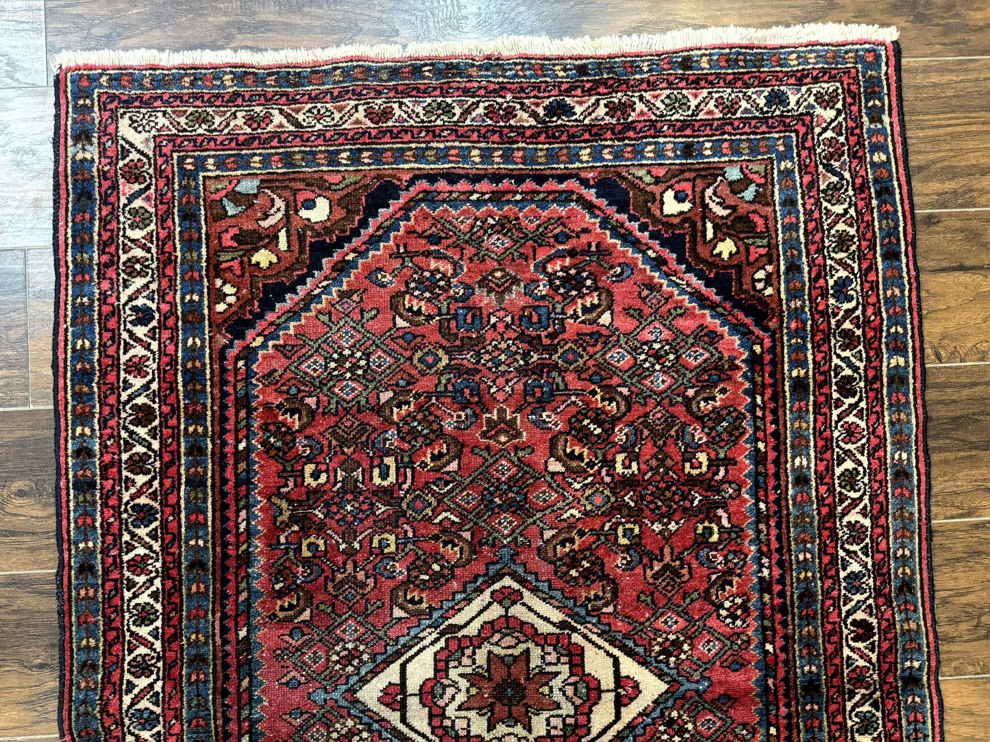USED Antique Persian Tribal Rug 3.6 x 5, Hamadan Angelas Rug