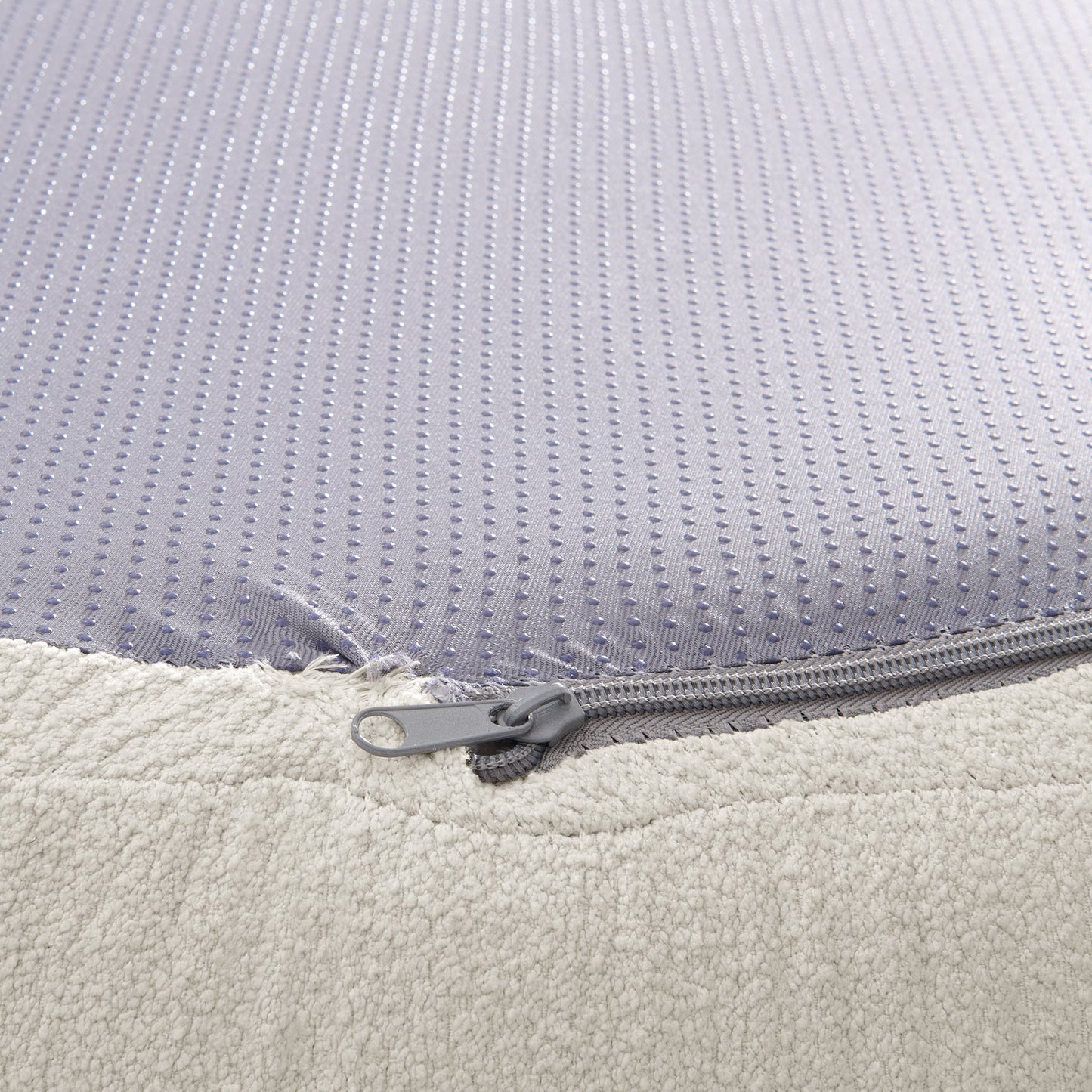 NEW Beige Minimalist Curved Modular Sectional Sofa in Lamb's Wool Fabric