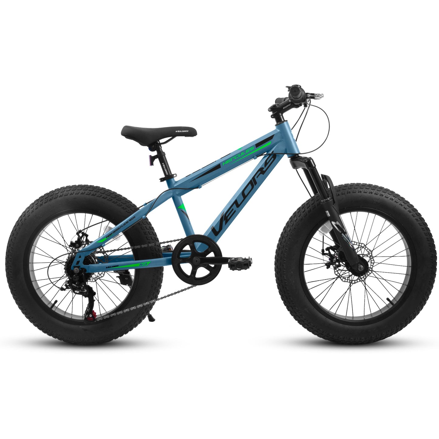 NEW V20235 20 Inch Fat Tire Bike Adult 7 Speed Mountain Bike, Dual Disc Brakes, High Carbon Steel Frame, Front Suspension, Mountain Buggy, City Commuter City Bike, Fat Tire Bike