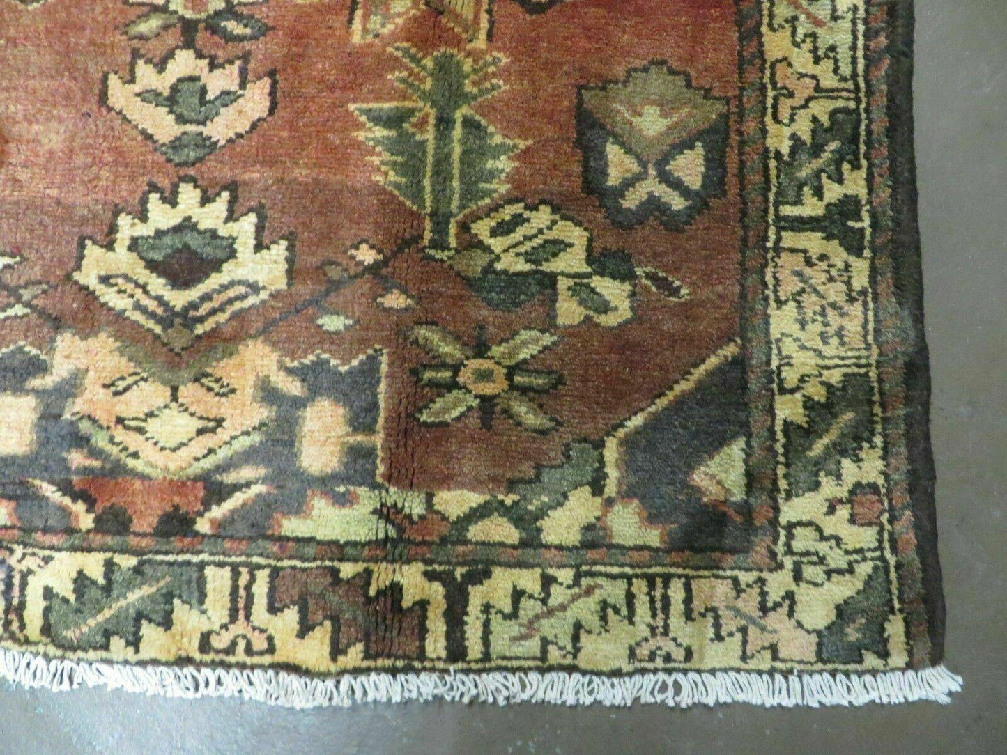 USED 4' X 6' Antique 1920 Handmade Turkish Wool Rug Veg Dye Nice