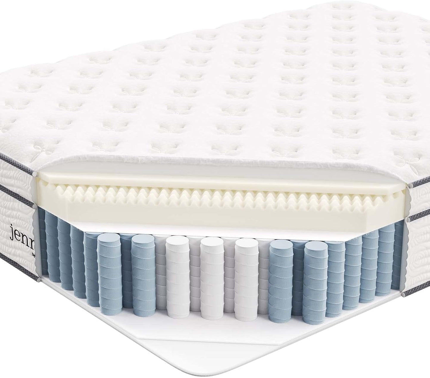 NEW Queen Hybrid Mattress 14 Inch Memory Foam Wrapped Coils