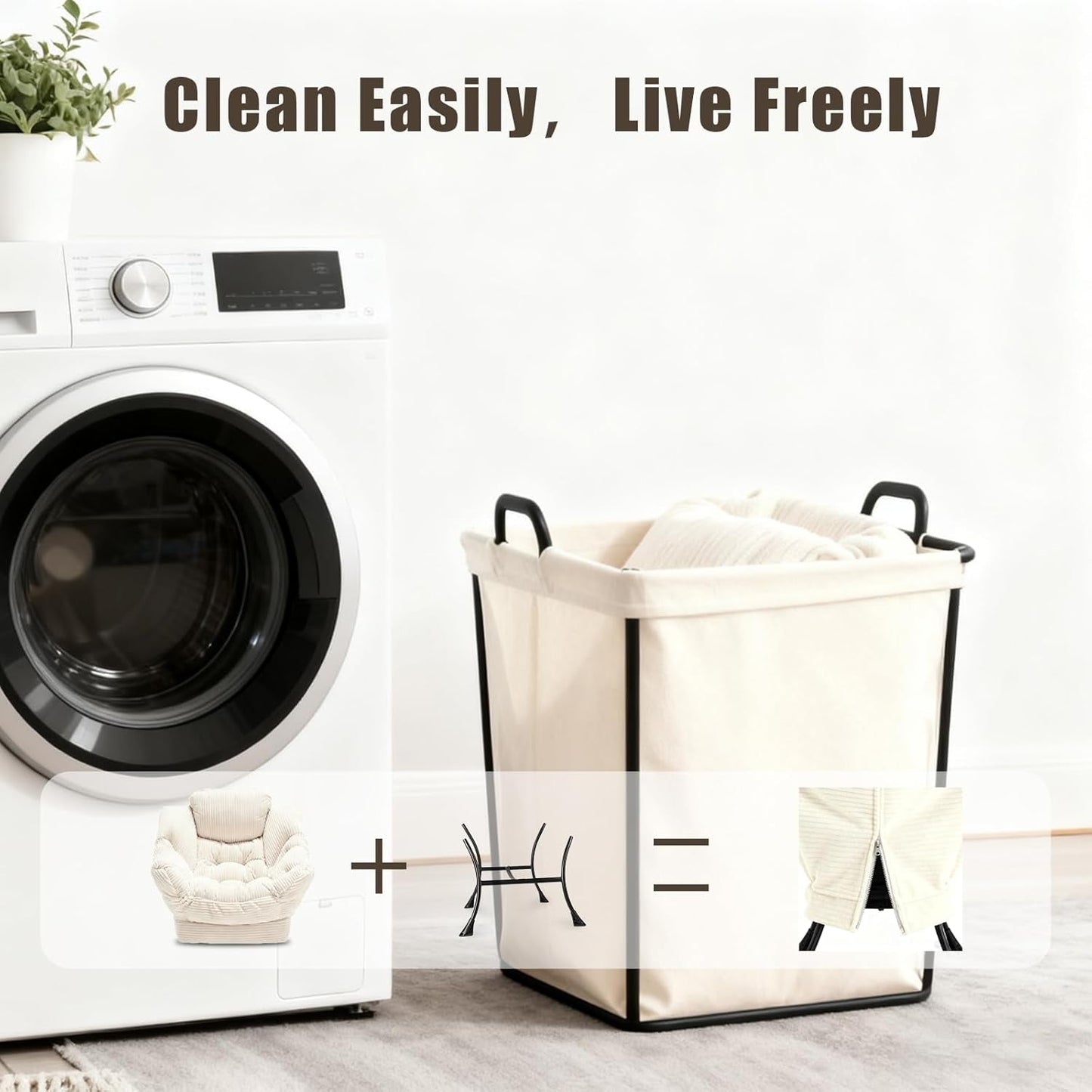 NEW Large Corduroy White Armchair With Ottoman Footrest