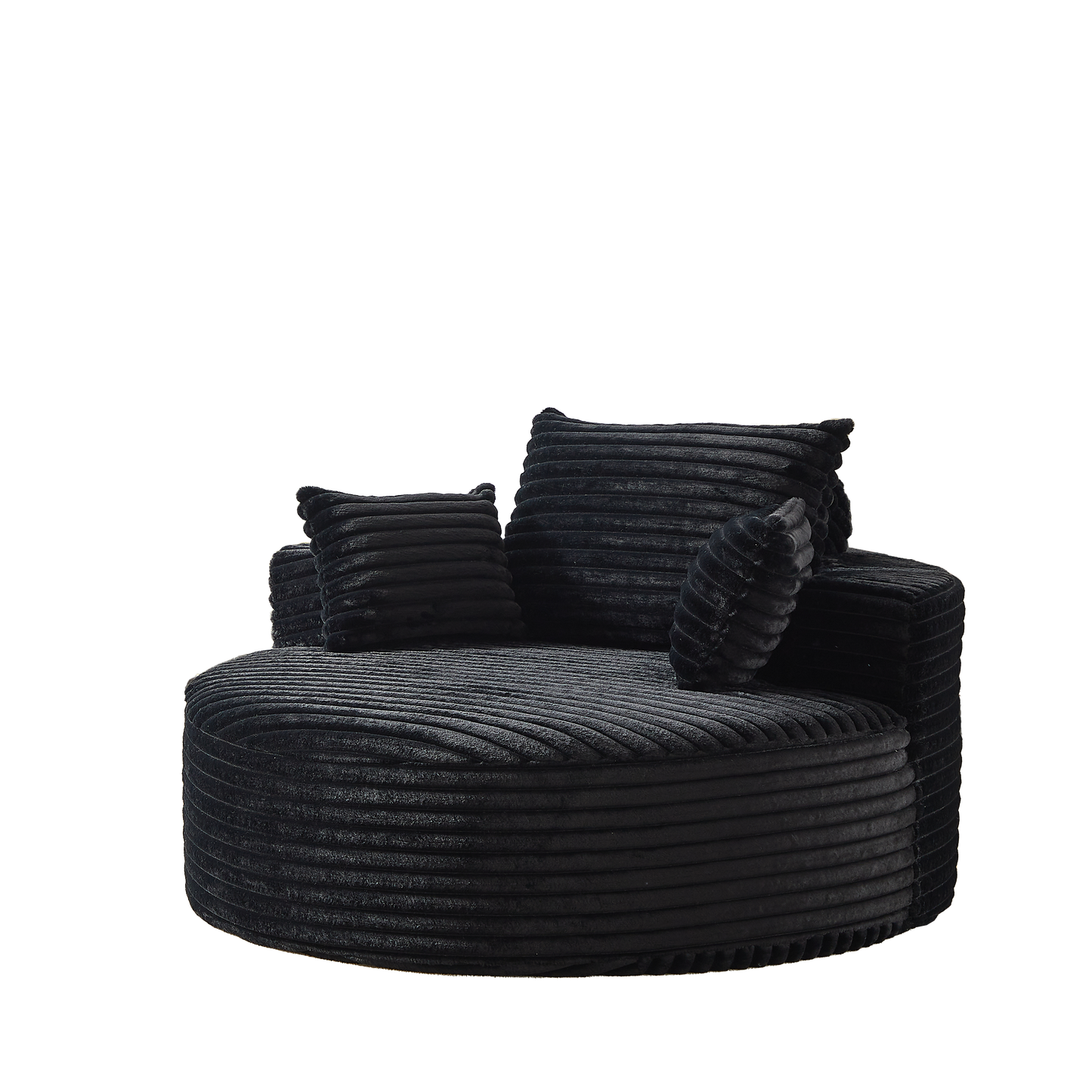 NEW 55''L Corduroy Sponge Fluffy Modern Sleeper Chair Single Sofa