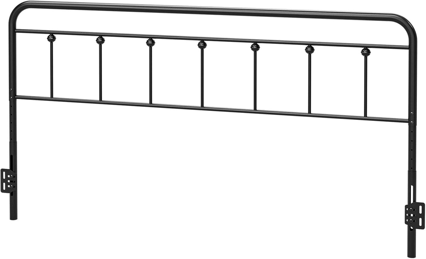 NEW Adjustable Height Metal Headboard in Farmhouse Victorian Style