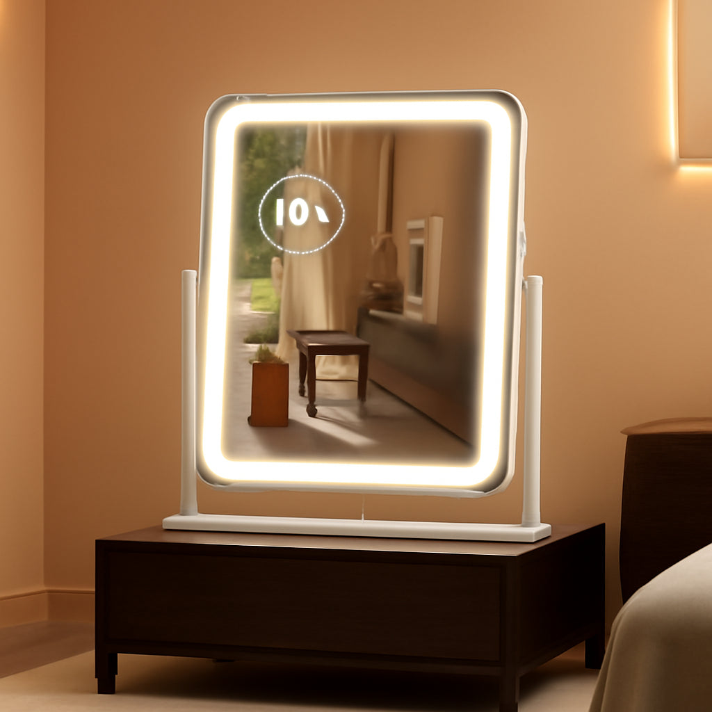 NEW LED Makeup Vanity Mirror With Lights 15.2 Inch White