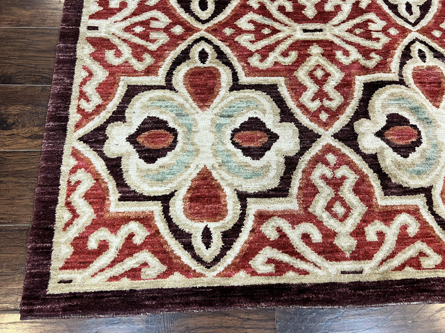 USED Portuguese Rug 9x12, Vintage Carpet, Handmade Wool Rug