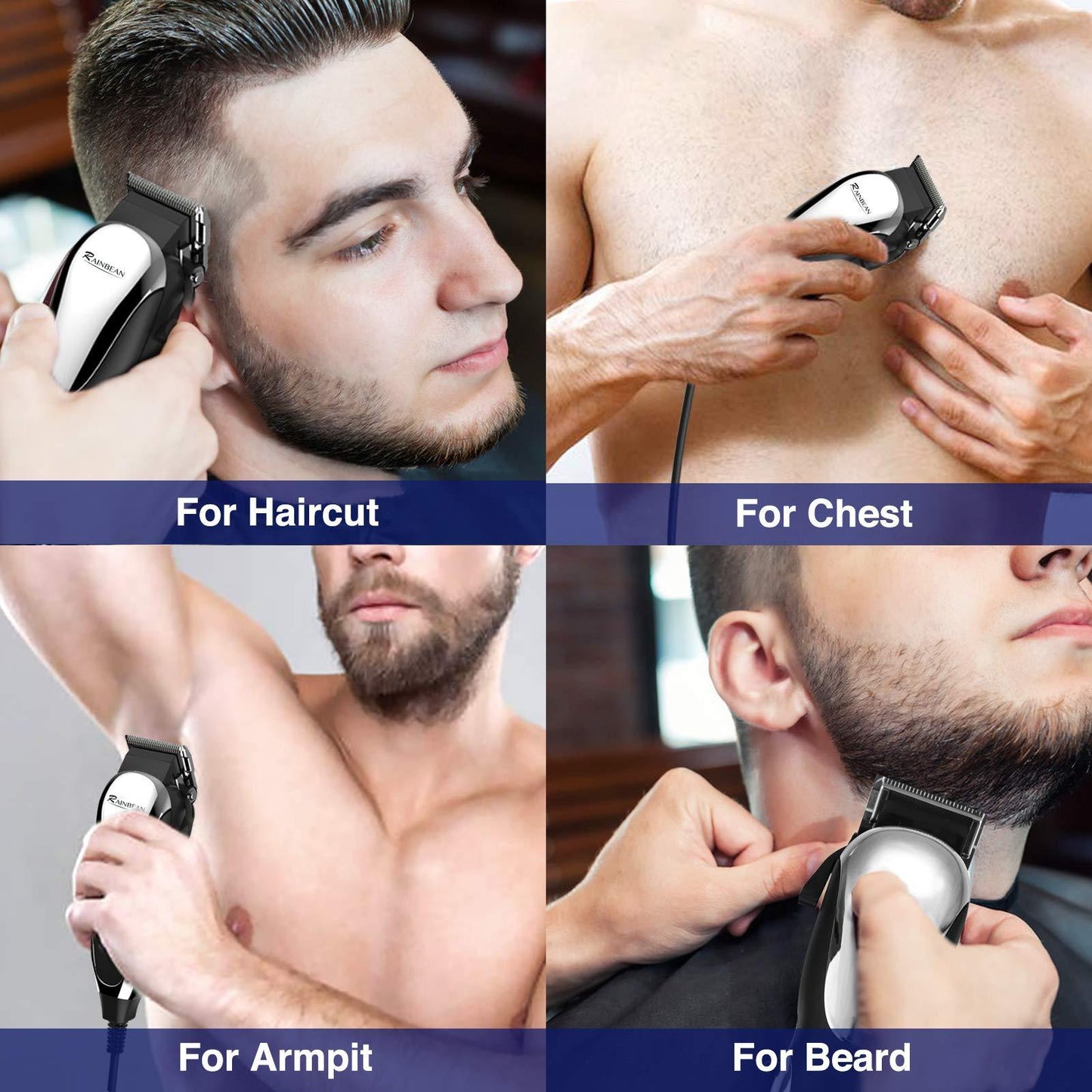 NEW Professional Hair Clippers, Corded Hair Clippers for Men Kids Strong Motor Barber Salon Complete Hair Beard Clipping and Trimming Kit