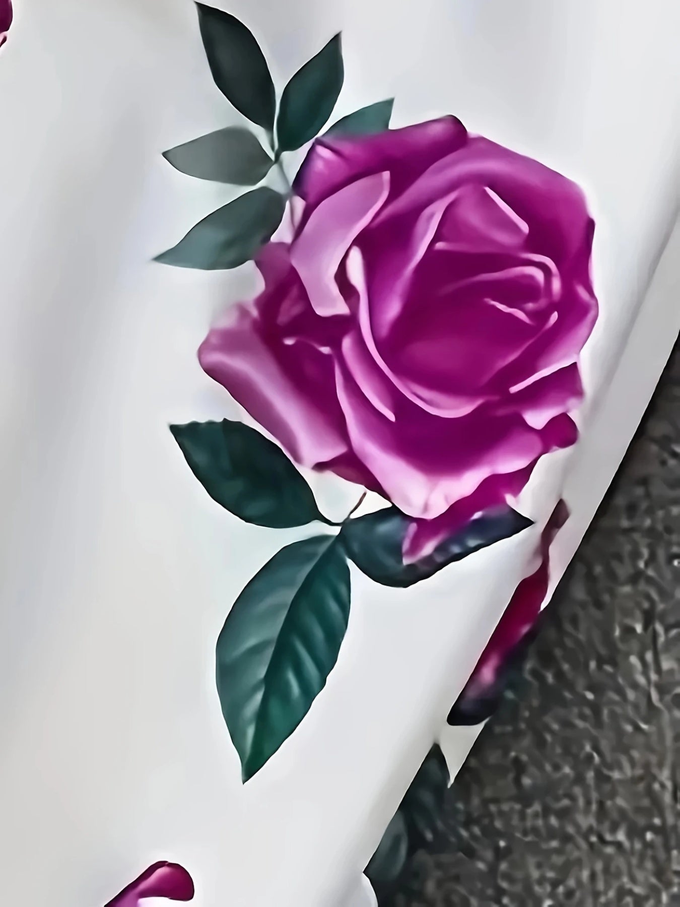 New 2025 New Elegant And Fashionable Casual Floral Print Set, Double Breasted Purple Suit Jacket And Floral Print High Waisted Slim Pants, Spring And Autumn Women's Clothing