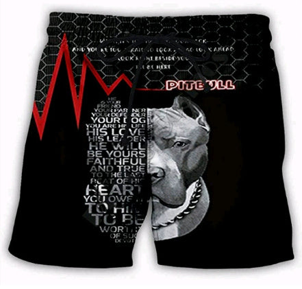 New Beach Pants Men's Sports Eagle Pattern Printed Shorts