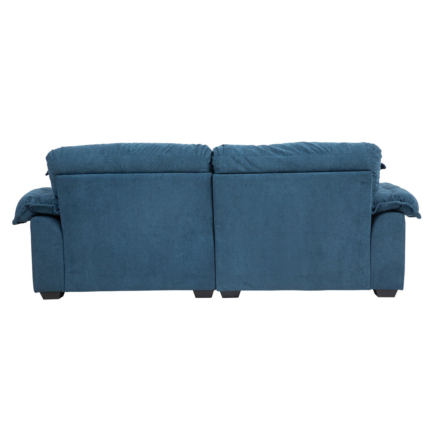 NEW 84' Chenille Sofa Small Sofa Loveseat Deep Seat Sofa Couch with 2 Throw Pillows & Memory Foam for Living Room Apartment Office Lounge-Blue