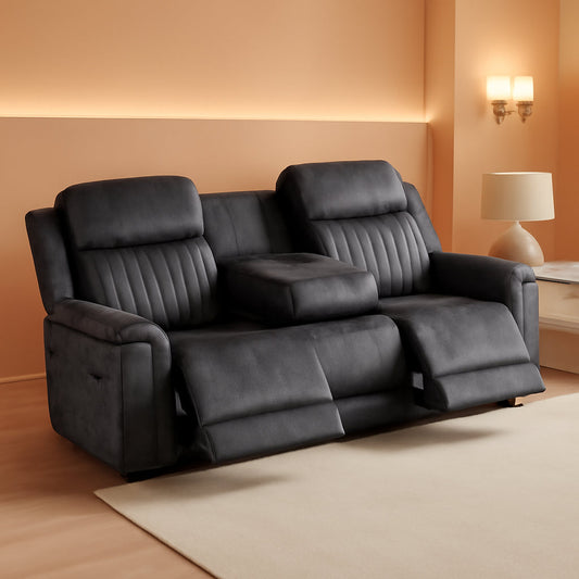 NEW Zero Gravity Power Reclining Sofa Grey With USB Ports