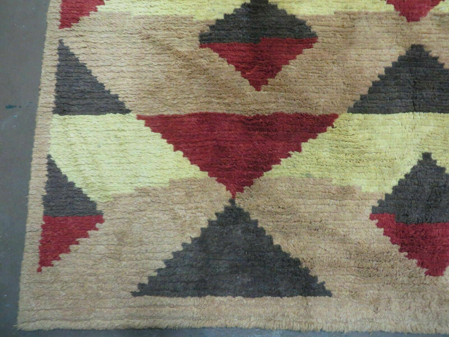 USED 6' X 8' Handmade Tibetan Nepal Chinese Wool Rug Art Deco Contemporary Modern