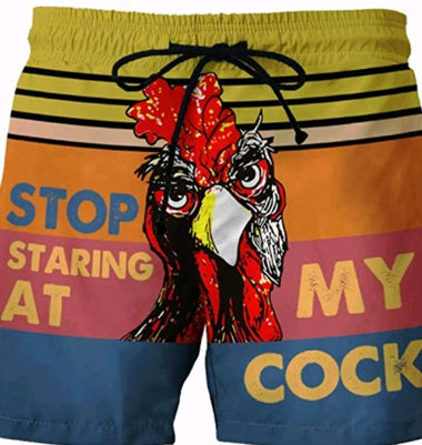 New Beach Pants Men's Sports Eagle Pattern Printed Shorts