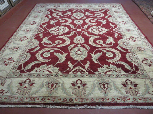 USED 8' X 10' Vintage Fine Handmade Peshawar Agra Chobi Rug
