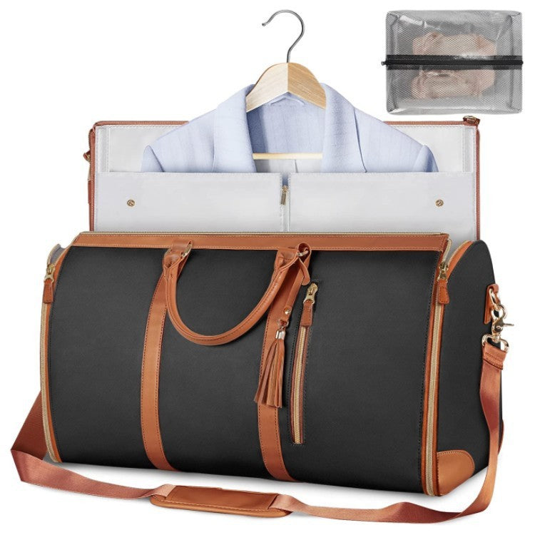 New Large Capacity Travel Duffle Bag Women's Handbag Folding Suit Bag Waterproof Clothes Totes