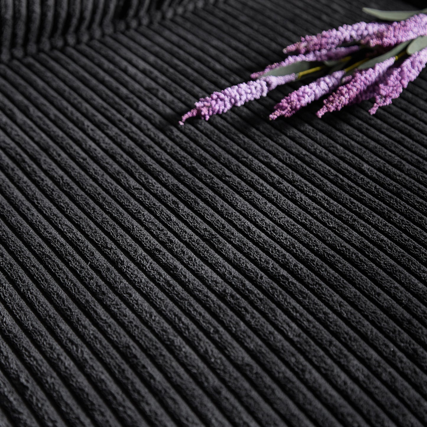 New Modern Corduroy Fabric Sofa, 3-Seater Compressed Couch