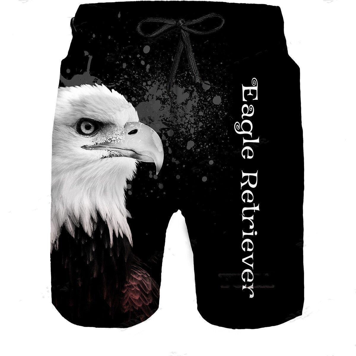 New Beach Pants Men's Sports Eagle Pattern Printed Shorts