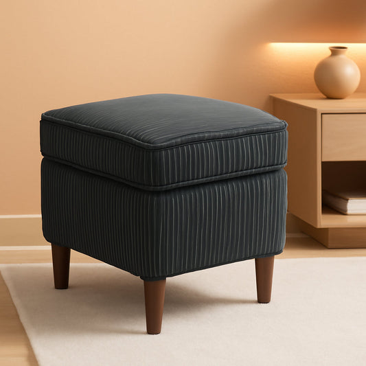 NEW Storage Ottoman With Adjustable Lid Footrest Charcoalgray