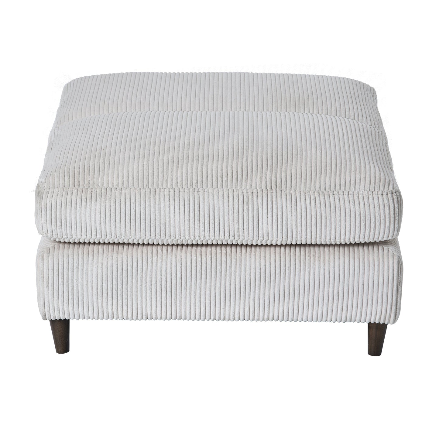 NEW Modern White Corduroy Modular Oversized U-shaped Convertible L-shaped Sectional Sofa Set with Pillow and Footstool