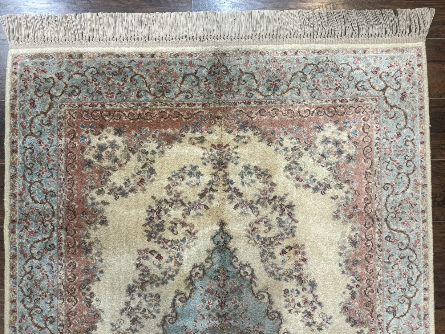 USED Karastan Rug 4x6, Pastel Ivory Kirman Rug #784, Wool Karastan Carpet, Original 700 Series, Vintage Karastan Area Rug, Discontinued