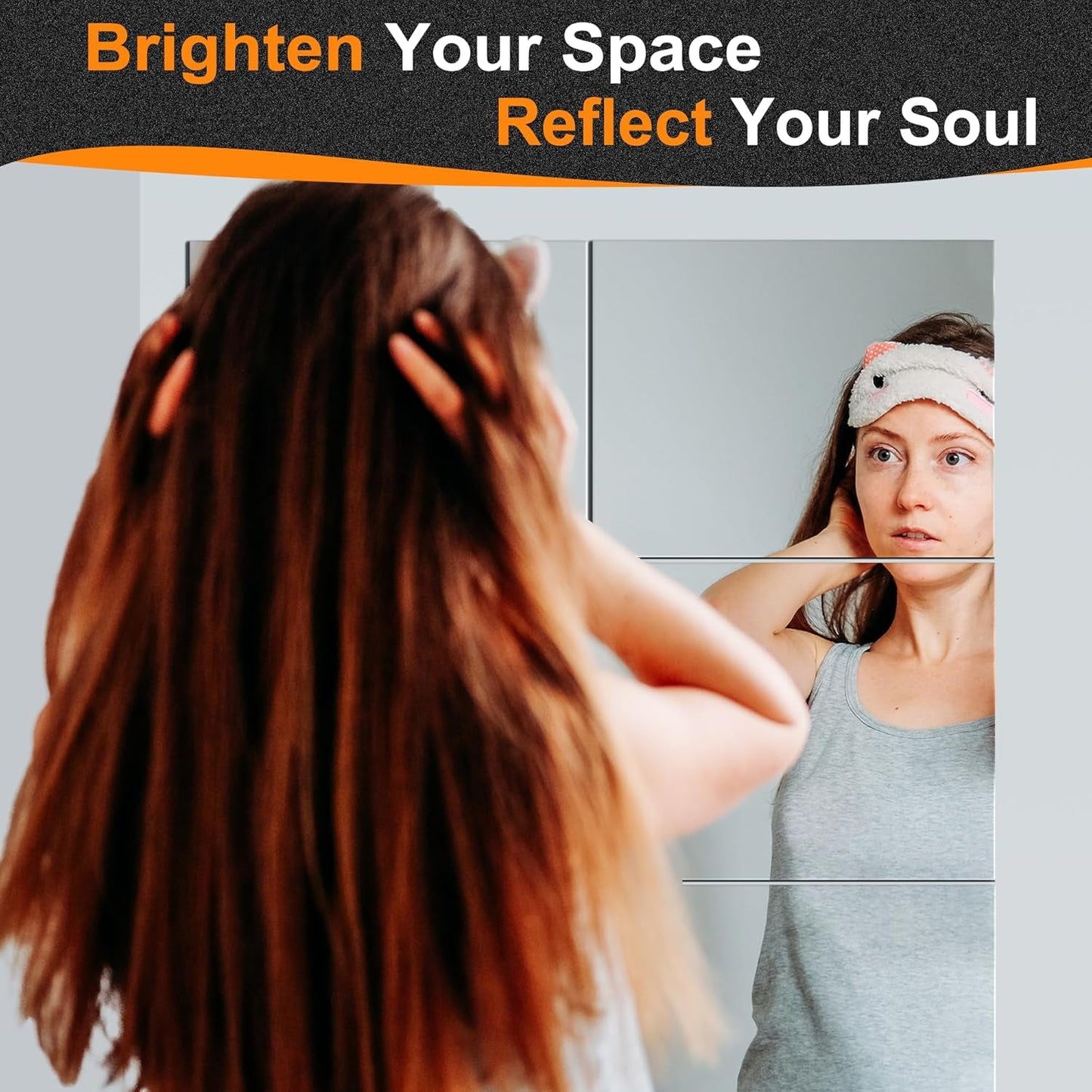 NEW Frameless Full Length Mirror Tiles 16x12 Inch Wall Set