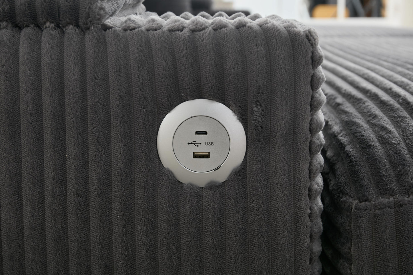 NEW Combination Modular Convertible Sectional Sofa Bed Set with Armrest Storage Stainless Steel Cup Holder USB