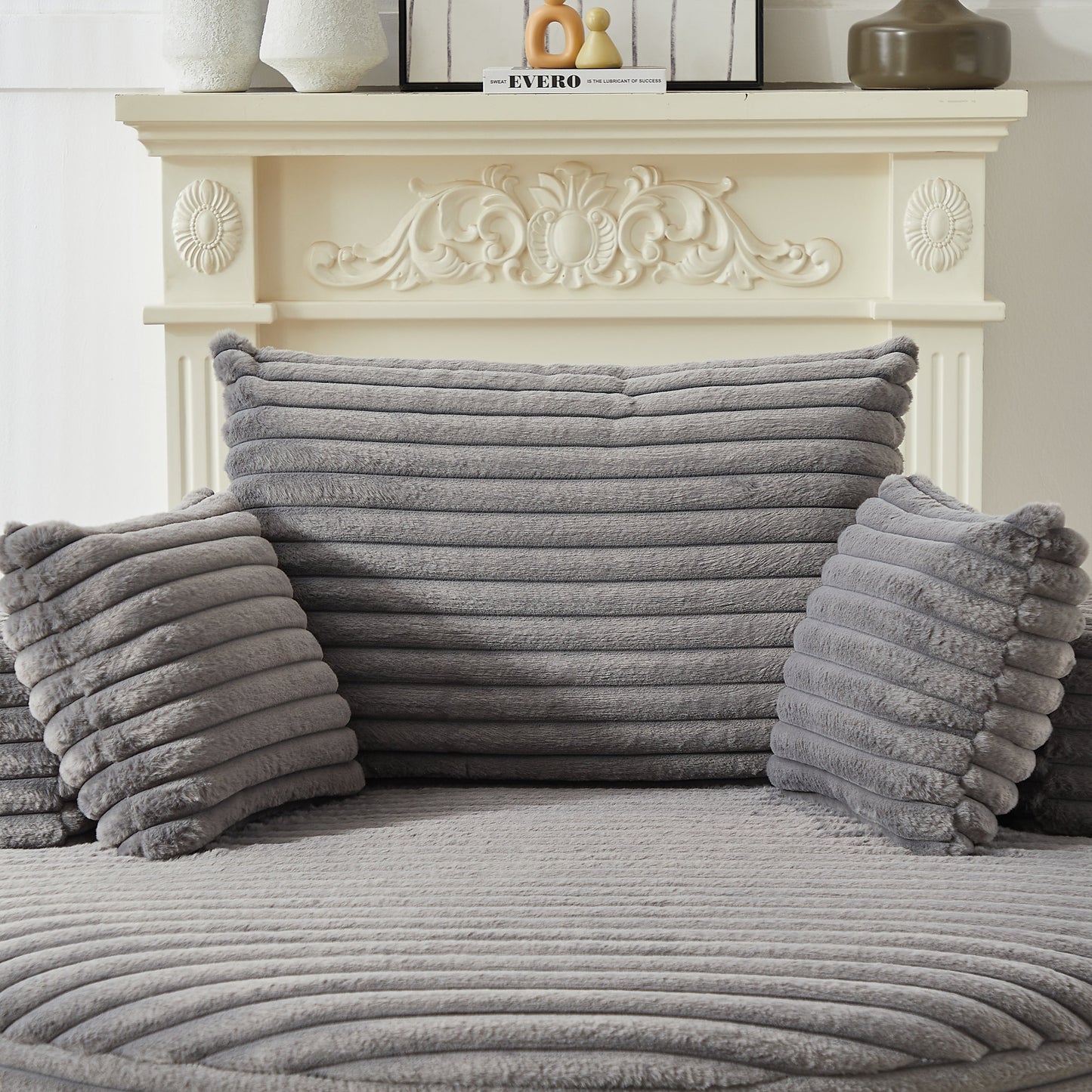 NEW 55''L Corduroy Sponge Single Sofa Fluffy Modern Sleeper Chair