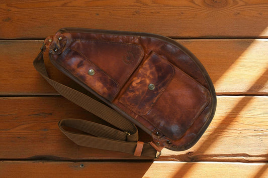 NEW Bovine Leather Slim Sling - Red