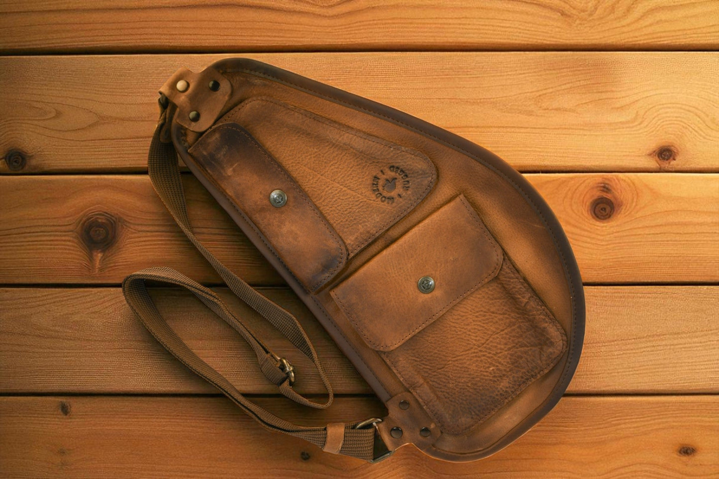 NEW Bovine Leather Slim Sling - Tan