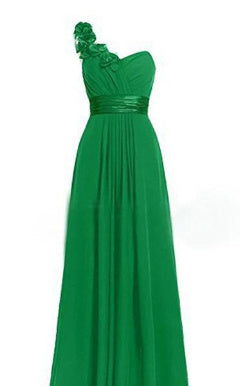 New Women's Multi Colored Slanted Neck Sleeveless Strapless Long Dress
