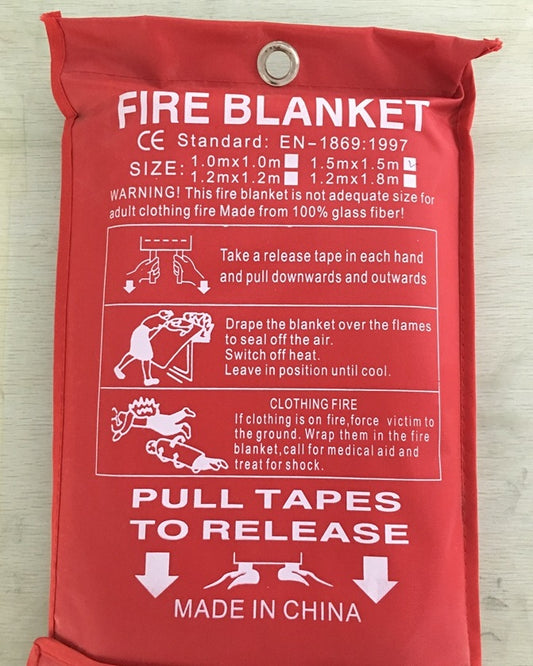 NEW Fiberglass Flame Retardant Emergency Survival Fire Shelter Safety Cover Fire Emergency Blanket